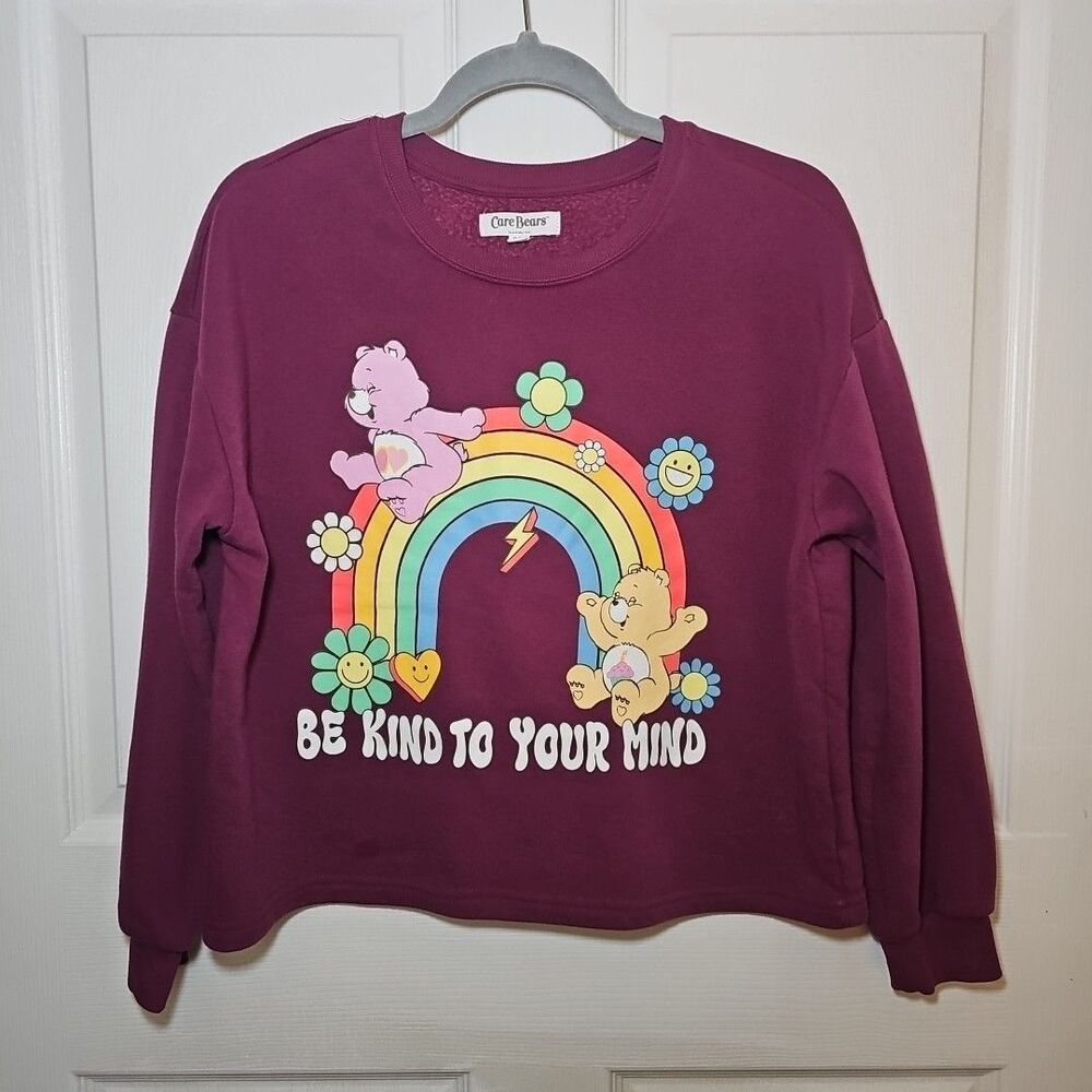 Care Bears Purple Sweatshirt Be Kind To Your Mind XL